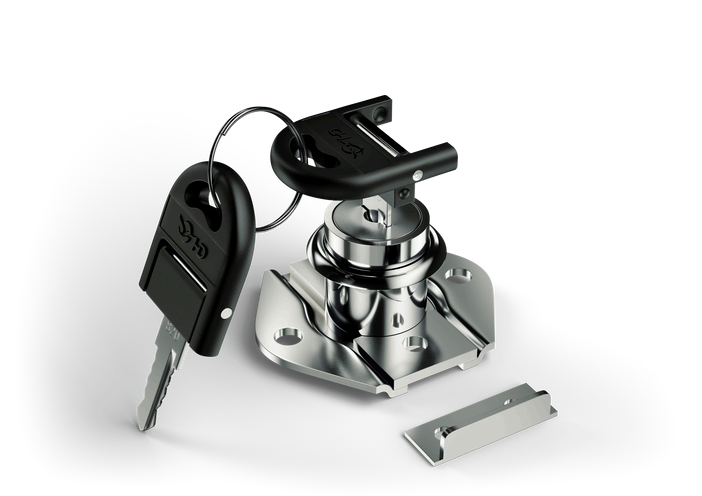 Fechadura com Batente e Chave Escamoteável 22mm